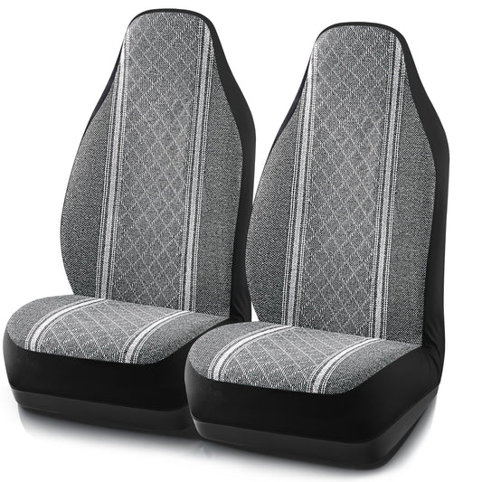 Road Comforts vehicle seat cover — Gray diamond jacquard fabric, airbag compatible