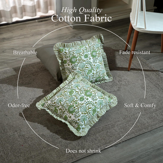 Ruffle decorative pillow cover — ruffle design