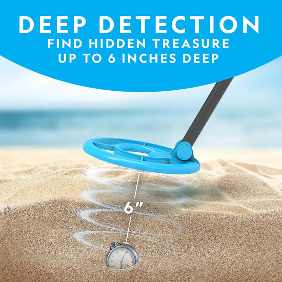 NATIONAL GEOGRAPHIC metal detector — waterproof coil with pinpoint function and LCD display